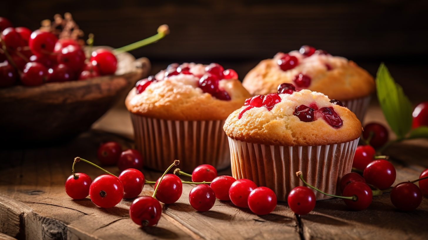 Rote Johannisbeeren Muffins